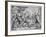 Lithograph of the Rape of the Sabines-null-Framed Giclee Print