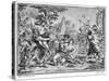 Lithograph of the Rape of the Sabines-null-Stretched Canvas