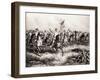 Lithograph of Theodore Roosevelt and the Rough Riders Charging San Juan Hill-null-Framed Giclee Print
