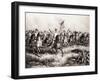 Lithograph of Theodore Roosevelt and the Rough Riders Charging San Juan Hill-null-Framed Giclee Print