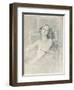 'Lithograph portrait of a woman', c1905-Albert de Belleroche-Framed Giclee Print