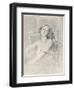 'Lithograph portrait of a woman', c1905-Albert de Belleroche-Framed Giclee Print