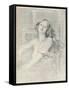 'Lithograph portrait of a woman', c1905-Albert de Belleroche-Framed Stretched Canvas