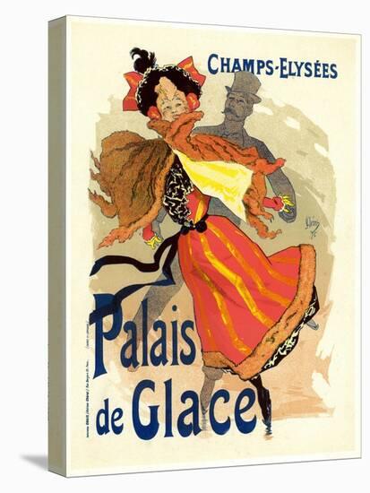Lithographie publicitaire, le Palais de Glace-Jules Chéret-Stretched Canvas