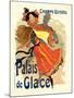 Lithographie publicitaire, le Palais de Glace-Jules Chéret-Mounted Giclee Print