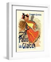 Lithographie publicitaire, le Palais de Glace-Jules Chéret-Framed Giclee Print