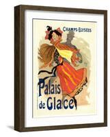 Lithographie publicitaire, le Palais de Glace-Jules Chéret-Framed Giclee Print