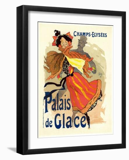 Lithographie publicitaire, le Palais de Glace-Jules Chéret-Framed Giclee Print