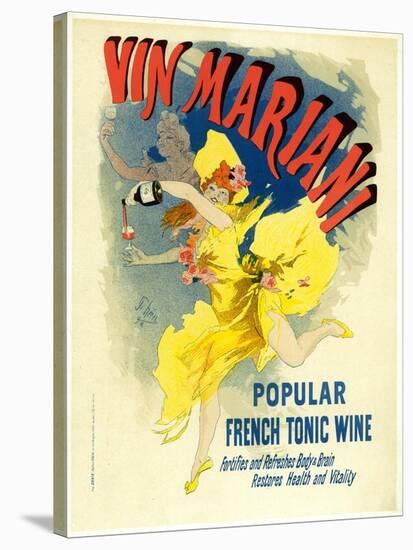 Lithographie publicitaire, vin Mariani-Jules Chéret-Stretched Canvas