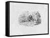 'Lithography', 1829-George Cruikshank-Framed Stretched Canvas