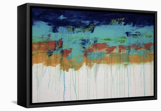 Lithosphere 141-Hilary Winfield-Framed Stretched Canvas
