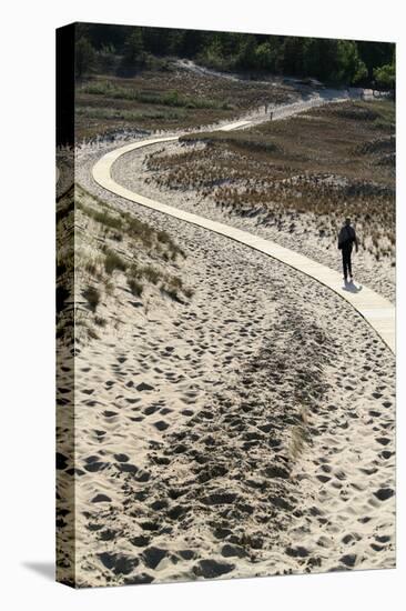 Lithuania, Curonian Spit, Perwalka, Drifting Sand Dune, Path-Catharina Lux-Stretched Canvas