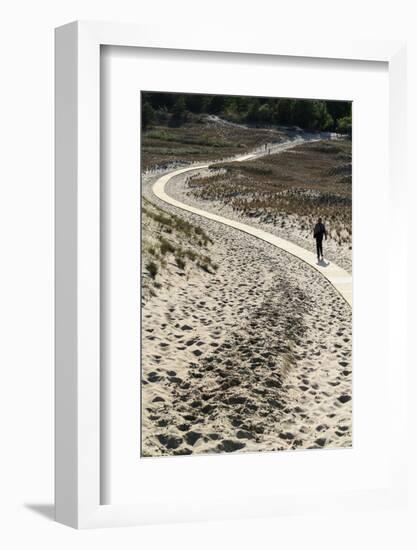 Lithuania, Curonian Spit, Perwalka, Drifting Sand Dune, Path-Catharina Lux-Framed Photographic Print