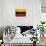 Lithuania Flag Design with Wood Patterning - Flags of the World Series-Philippe Hugonnard-Mounted Art Print displayed on a wall