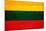 Lithuania Flag Design with Wood Patterning - Flags of the World Series-Philippe Hugonnard-Mounted Art Print