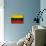 Lithuania Flag Design with Wood Patterning - Flags of the World Series-Philippe Hugonnard-Art Print displayed on a wall