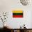 Lithuania Flag Design with Wood Patterning - Flags of the World Series-Philippe Hugonnard-Art Print displayed on a wall