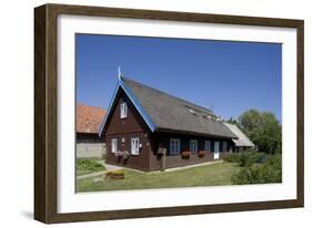 Lithuania, Klaipeda County, Curonian Spit, Nida, Typical Thatched House-null-Framed Giclee Print