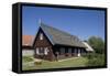 Lithuania, Klaipeda County, Curonian Spit, Nida, Typical Thatched House-null-Framed Stretched Canvas