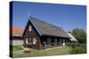 Lithuania, Klaipeda County, Curonian Spit, Nida, Typical Thatched House-null-Stretched Canvas