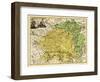 Lithuania - Panoramic Map-Lantern Press-Framed Art Print