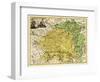 Lithuania - Panoramic Map-Lantern Press-Framed Art Print
