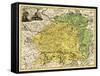 Lithuania - Panoramic Map-Lantern Press-Framed Stretched Canvas