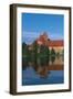 Lithuania, Trakai Historical National Park, Lake Galves and Red Brick Gothic Castle-null-Framed Giclee Print