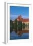 Lithuania, Trakai Historical National Park, Lake Galves and Red Brick Gothic Castle-null-Framed Giclee Print