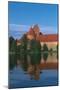 Lithuania, Trakai Historical National Park, Lake Galves and Red Brick Gothic Castle-null-Mounted Giclee Print