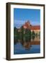 Lithuania, Trakai Historical National Park, Lake Galves and Red Brick Gothic Castle-null-Framed Premium Giclee Print