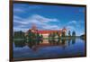 Lithuania, Trakai Historical National Park, Lake Galves and Red Brick Gothic Castle-null-Framed Giclee Print