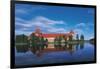 Lithuania, Trakai Historical National Park, Lake Galves and Red Brick Gothic Castle-null-Framed Giclee Print