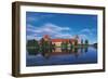 Lithuania, Trakai Historical National Park, Lake Galves and Red Brick Gothic Castle-null-Framed Giclee Print