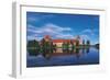 Lithuania, Trakai Historical National Park, Lake Galves and Red Brick Gothic Castle-null-Framed Giclee Print