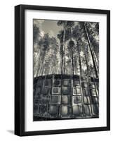 Lithuania, Vilnius-Area, Europos Parkas Sculpture Park, Lnk Infotree by Gintaras Karosas, 2001, Wor-Walter Bibikow-Framed Photographic Print