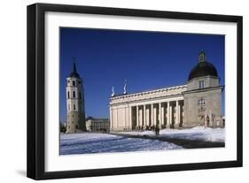 Lithuania, Vilnius, Old Town, Senamiestis, Cathedral, Arkikatedra Bazilika, Bell Tower-null-Framed Giclee Print