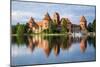 Lithuania, Vilnius. Trakai Castle reflected Galve lake in Lithuania.-Miva Stock-Mounted Photographic Print