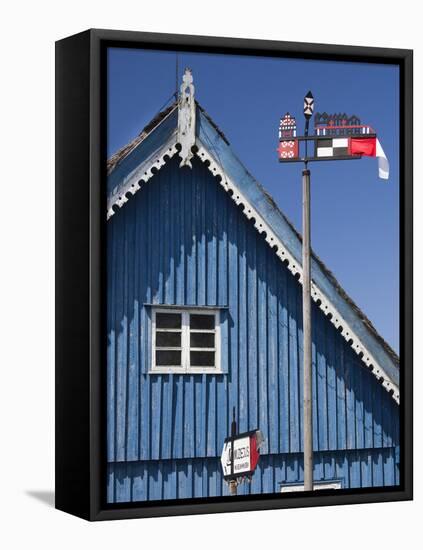 Lithuania, Western Lithuania, Curonian Spit, Nida, Traditional Curonian Weathervanes-Walter Bibikow-Framed Stretched Canvas