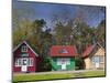 Lithuania, Western Lithuania, Curonian Spit, Nida, Village House Detail-Walter Bibikow-Mounted Photographic Print