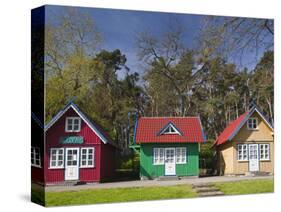 Lithuania, Western Lithuania, Curonian Spit, Nida, Village House Detail-Walter Bibikow-Stretched Canvas