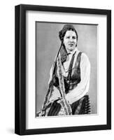 Lithuanian Woman in Traditional Dress, 1936-Geoffrey Portham-Framed Premium Giclee Print