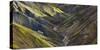 Litla-Brandsgil, Rhyolith Rocks, Landmannalaugar, Iceland-Rainer Mirau-Stretched Canvas
