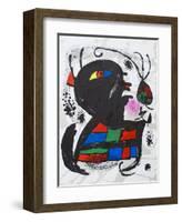 Litografia original V-Joan Miro-Framed Collectable Print