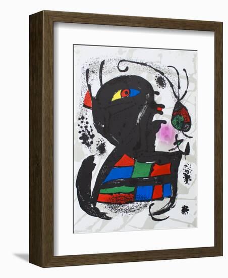 Litografia original V-Joan Miro-Framed Collectable Print