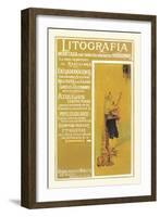 Litografia-null-Framed Art Print