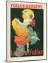 Litographie publicitaire, Loie Fuller au Folies Bergere-Jules Chéret-Mounted Giclee Print