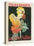 Litographie publicitaire, Loie Fuller au Folies Bergere-Jules Chéret-Stretched Canvas
