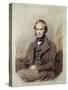 Litography-Charles Robert Darwin-Stretched Canvas
