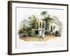 Litter Bearers, 1827-35-M.E. Burnouf-Framed Giclee Print